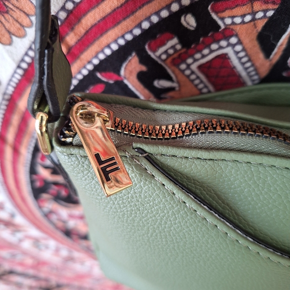 London Fog Collection Sage Green Small Crossbody Bag - Picture 7 of 16